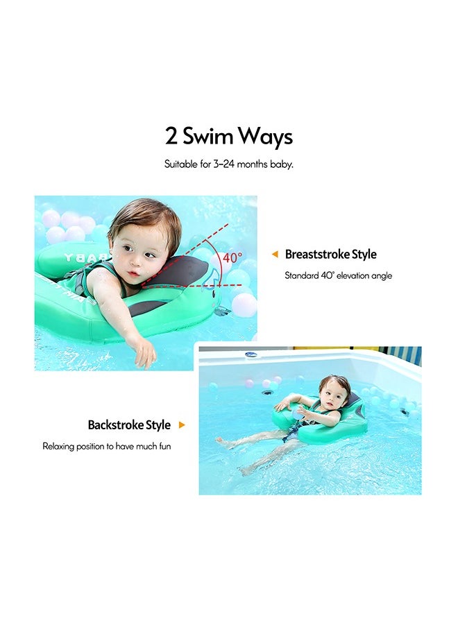 Inflatable Baby Pool Float Swimming Ring,Newest Non-inflatable Baby Pool Float with Canopy and Solid Swimming Waist Ring