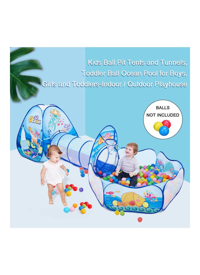 Ball Ocean Pool Pit Tent And Tunnel 210x85x110cm