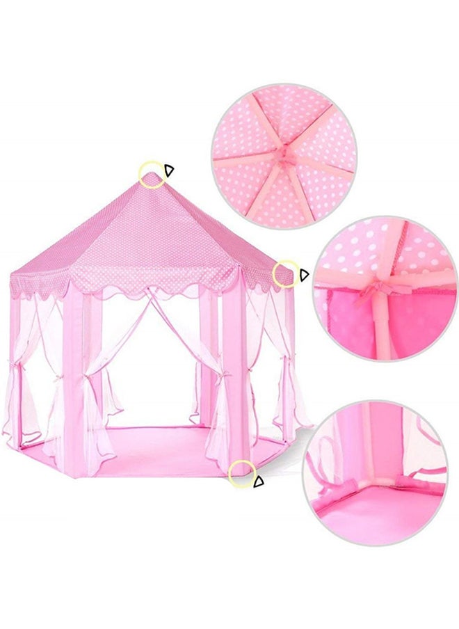 Princess Castle Play Tent House Easy To Install Lightweight Durable And Sturdy 140x140x135cm