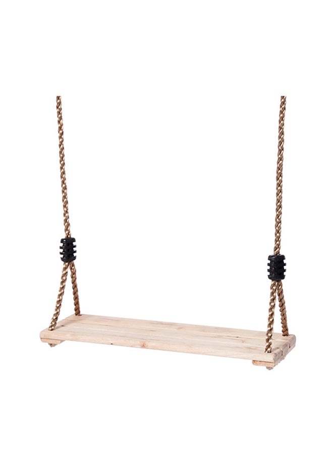 Wooden Seat Hanging Swing With Rope 40 x 16 x 2.1cm