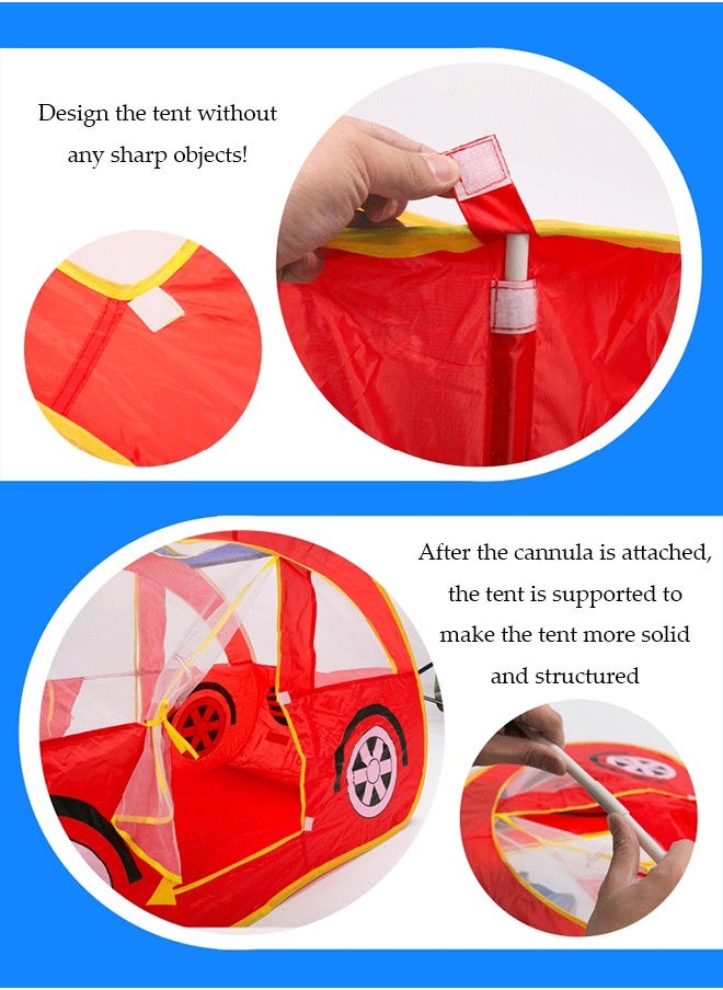 Car Tent for Kids , Play Tent Pop Up Pretend Toys for Indoors and Outdoors Fun , Foldable Playhouses with Carrying Case as a Best Gift for Over 3 Years Old Toddler/Boys/Baby