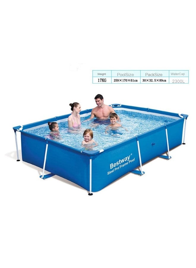 Inflatable Children's Pool with Supportive Frame