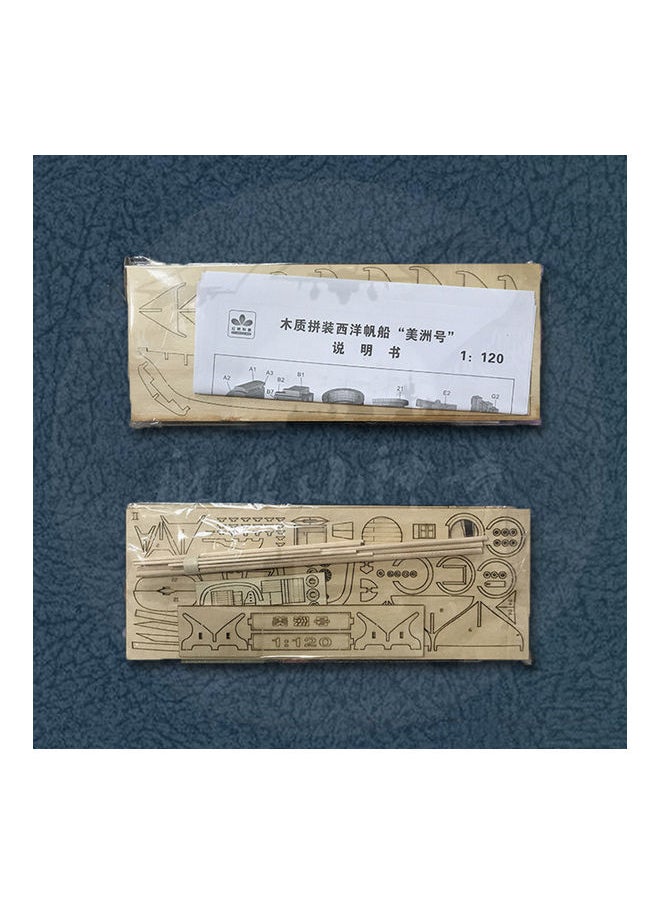 DIY Wooden Assembly Sailing Ship Model 410x60x400mm