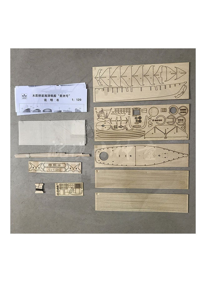 DIY Wooden Assembly Sailing Ship Model 410x60x400mm