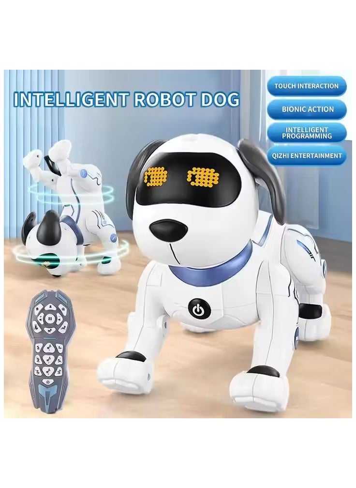 Remote Control Robot Dog Toy, electric dog toy, electronic pet robot dog toy, rechargeable battery, with 3 modes of remote control, suitable for children over three years old