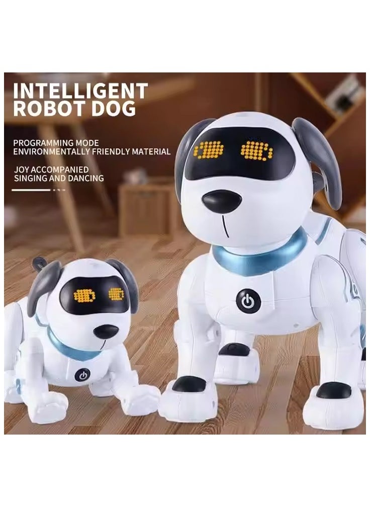 Remote Control Robot Dog Toy, electric dog toy, electronic pet robot dog toy, rechargeable battery, with 3 modes of remote control, suitable for children over three years old