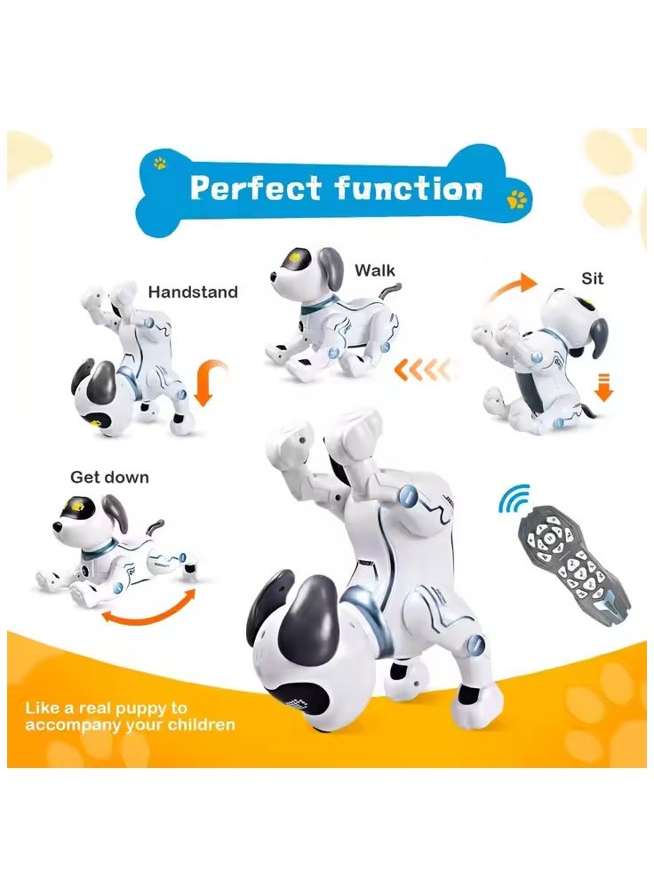 Remote Control Robot Dog Toy, electric dog toy, electronic pet robot dog toy, rechargeable battery, with 3 modes of remote control, suitable for children over three years old