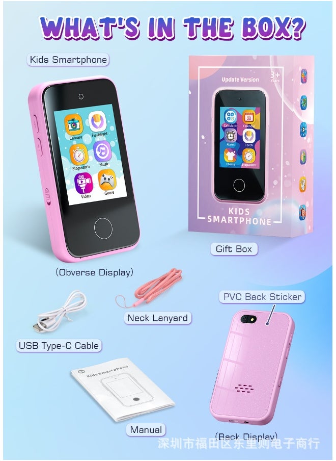 New Kids Camera Phone - 2.8 Inch IPS Smart Toy with 24MP HD Photo Capture