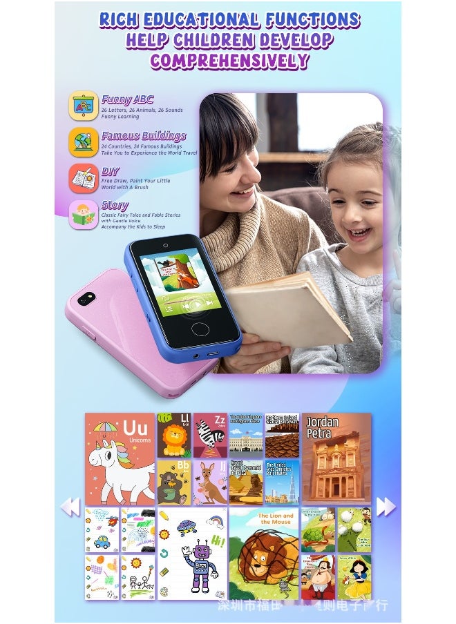 New Kids Camera Phone - 2.8 Inch IPS Smart Toy with 24MP HD Photo Capture