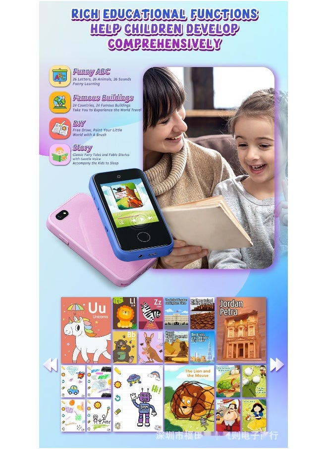 New Kids Smartphone Camera - 2.8-Inch IPS Smart Toy with 24MP HD Photo Capture