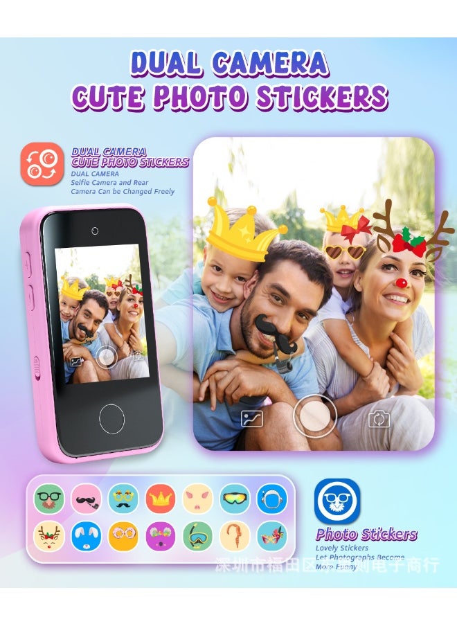 New Kids Smartphone Camera - 2.8-Inch IPS Smart Toy with 24MP HD Photo Capture