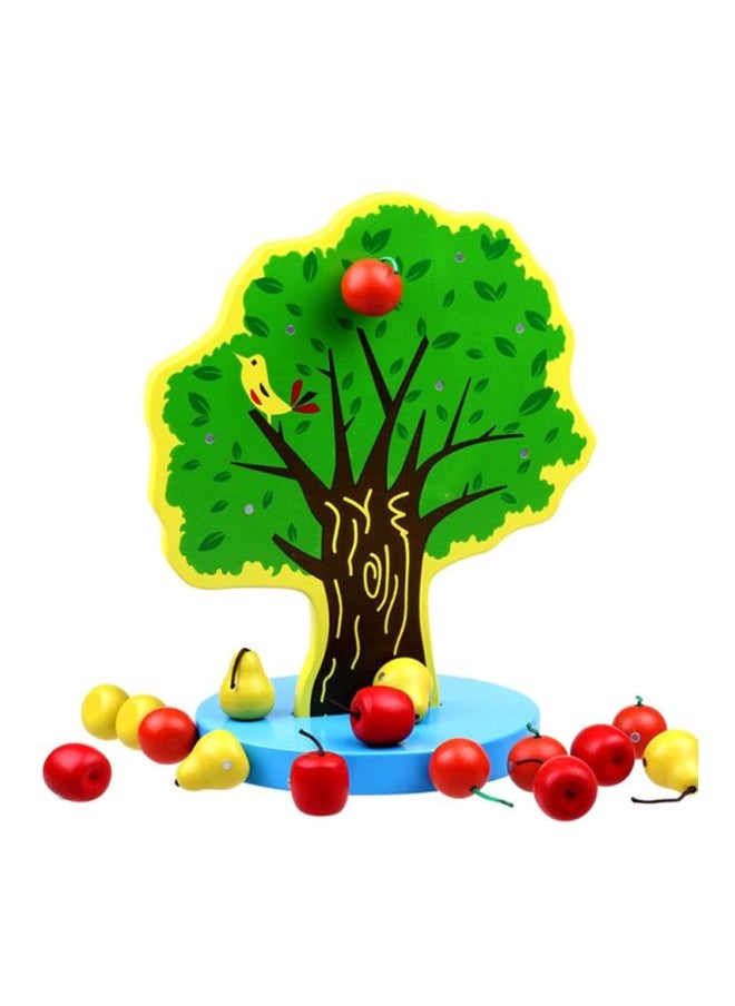 Diy Wooden Apple Tree Toy 10x10x10centimeter