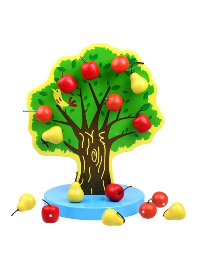 Diy Wooden Apple Tree Toy 10x10x10centimeter