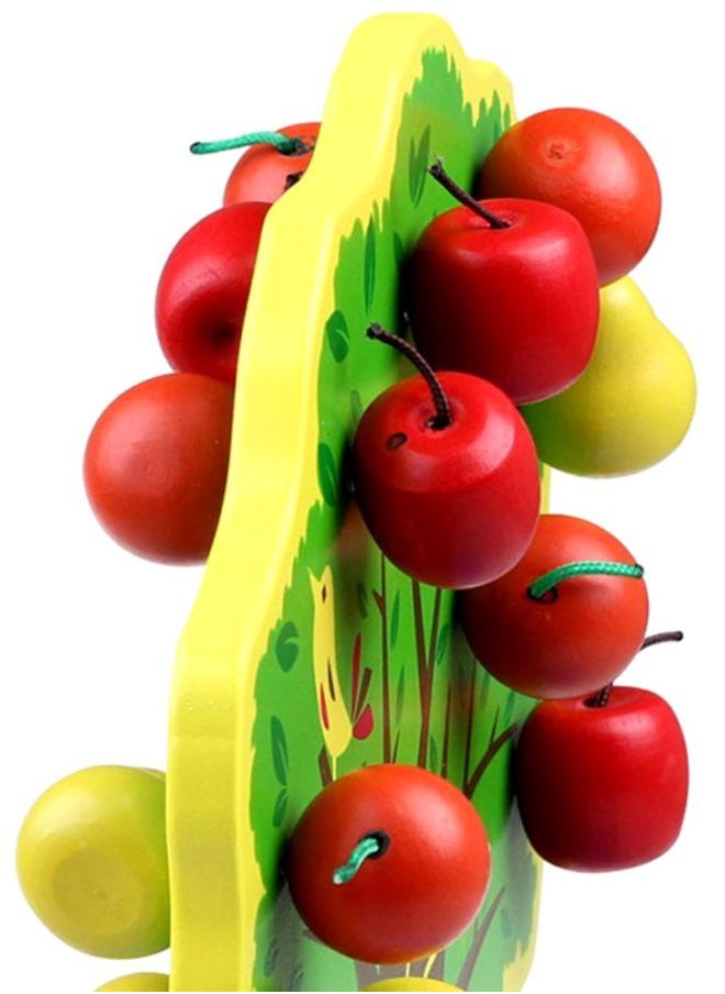 Diy Wooden Apple Tree Toy 10x10x10centimeter