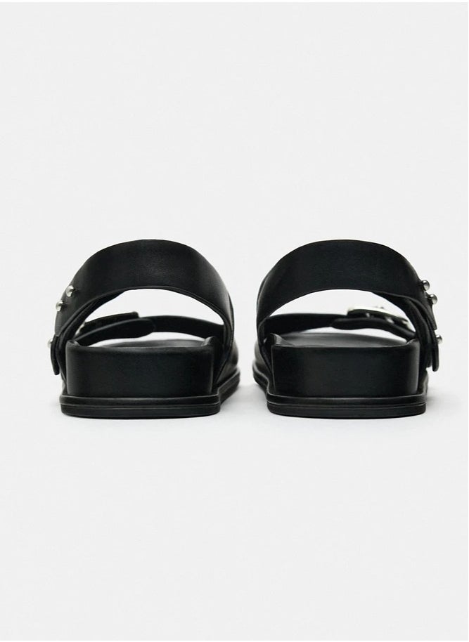 Studded leather sandals