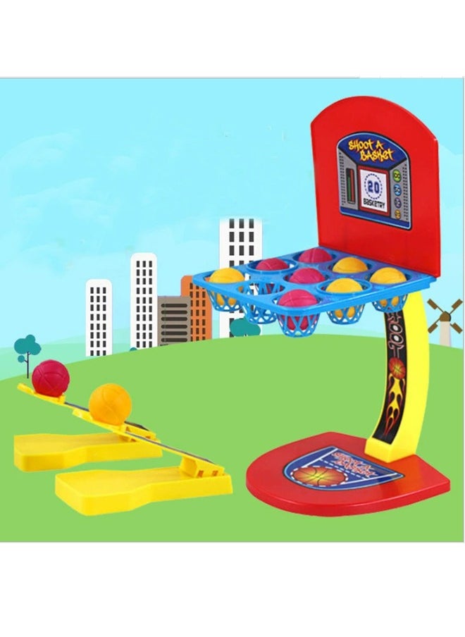 Shoot A Basket Sport Toy,Basketball Game Toys, Tabletop Basketball Shooting Game for Kids and Adults, Desk Games for Office for Adult to Reduce Stress, Basketball Party Favors Classroom Prizes for B