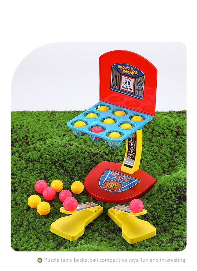 Shoot A Basket Sport Toy,Basketball Game Toys, Tabletop Basketball Shooting Game for Kids and Adults, Desk Games for Office for Adult to Reduce Stress, Basketball Party Favors Classroom Prizes for B