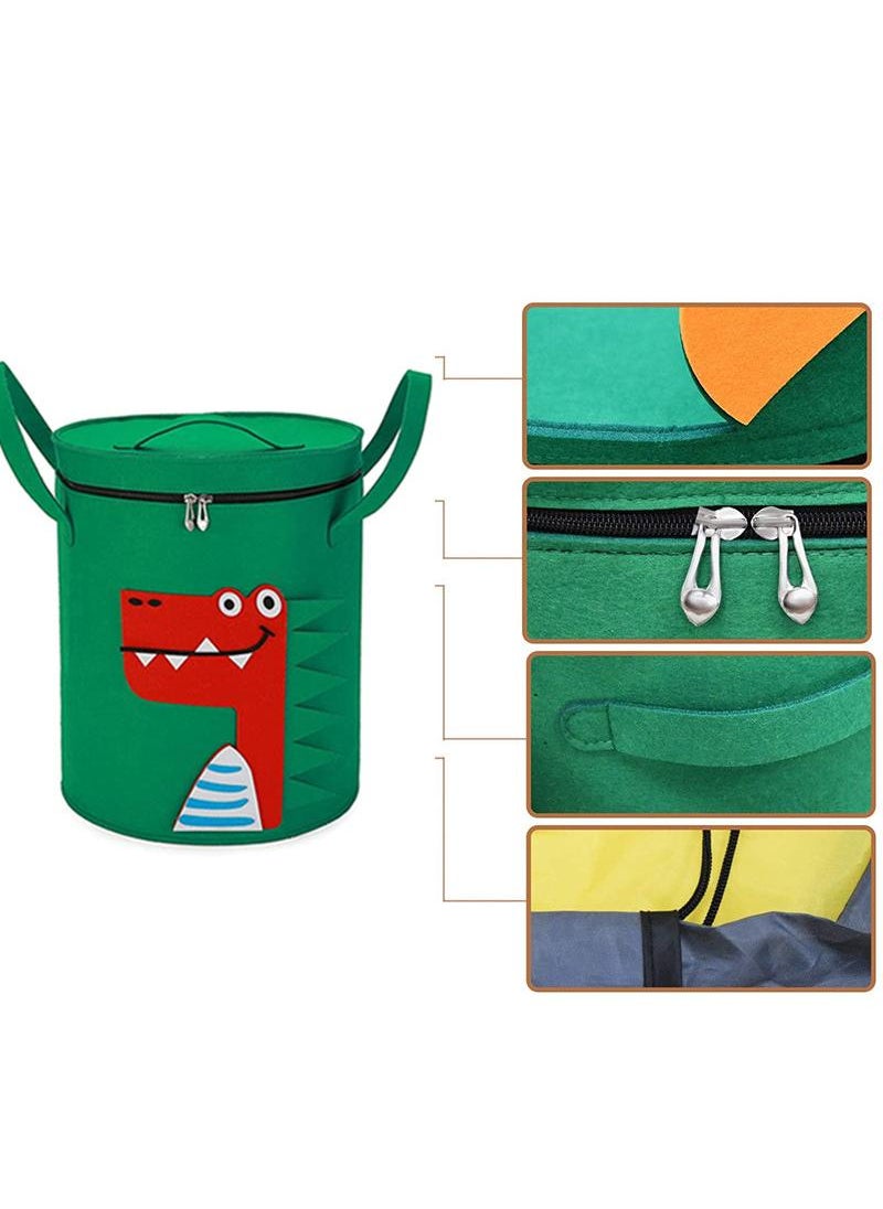 Felt Storage Bag Toy Game Mat 2-In-1 Drawstring Toy Storage Bag