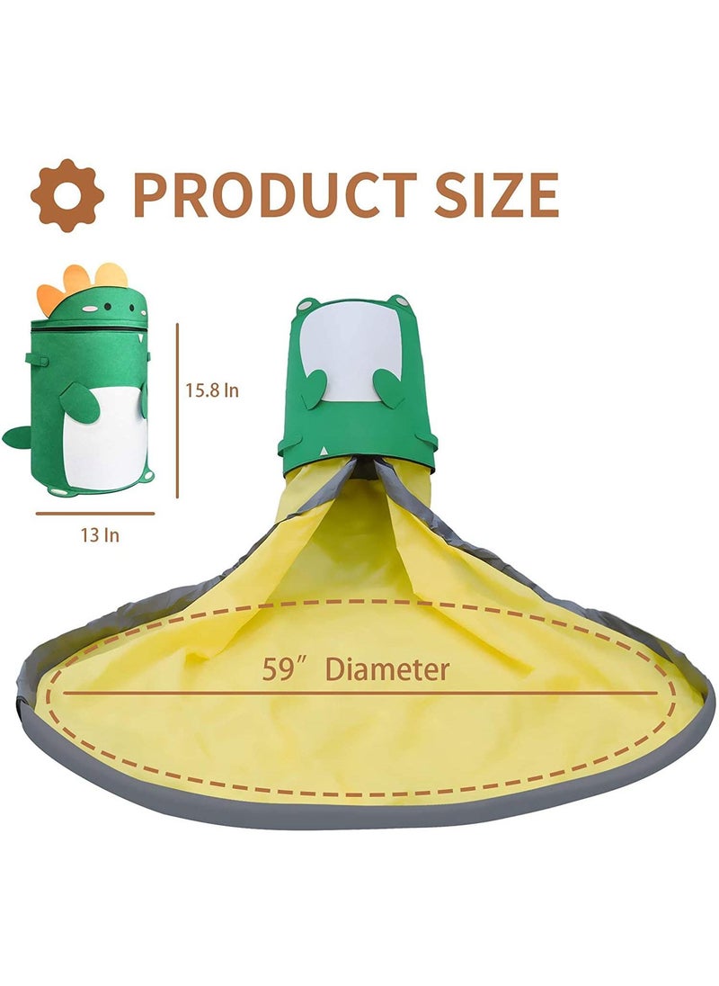Felt Storage Bag Toy Game Mat 2-In-1 Drawstring Toy Storage Bag