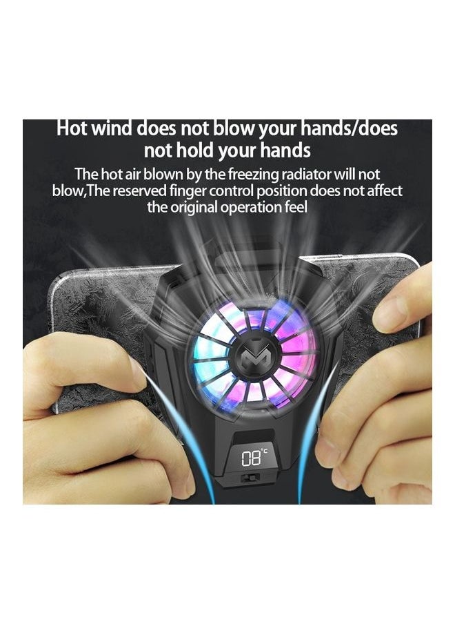 Semiconductor Mobile Phone Cooling Wired Radiator With Colourful Lights