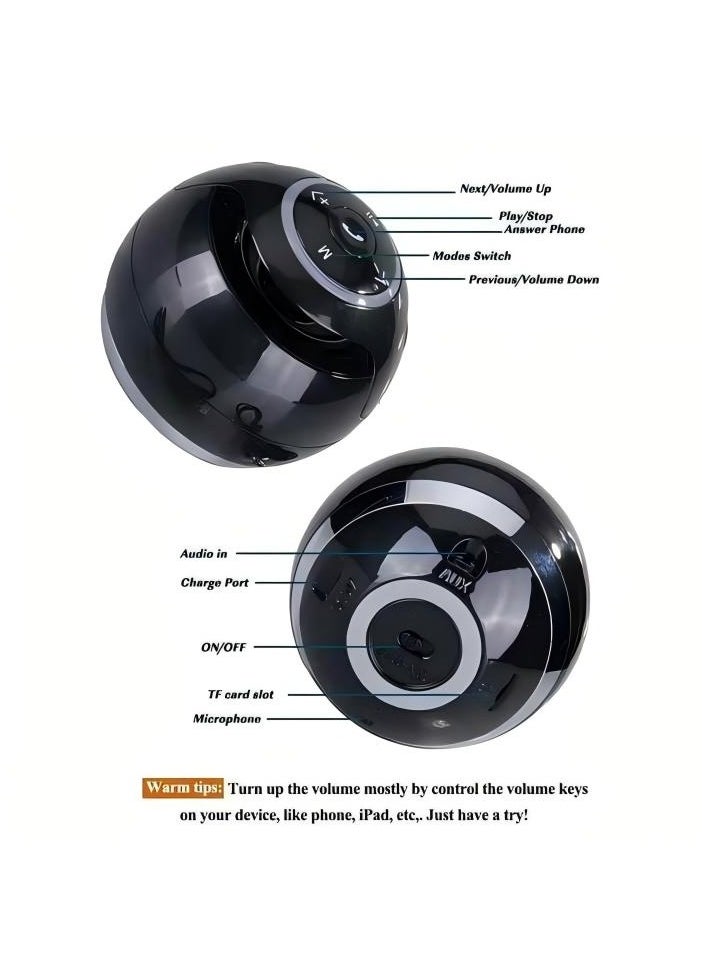 Magic Ball Wireless Portable Bluetooth Speaker,A-18 Bluetooth speaker subwoofer portable Bluetooth speaker mini colorful flash card outdoor car audio