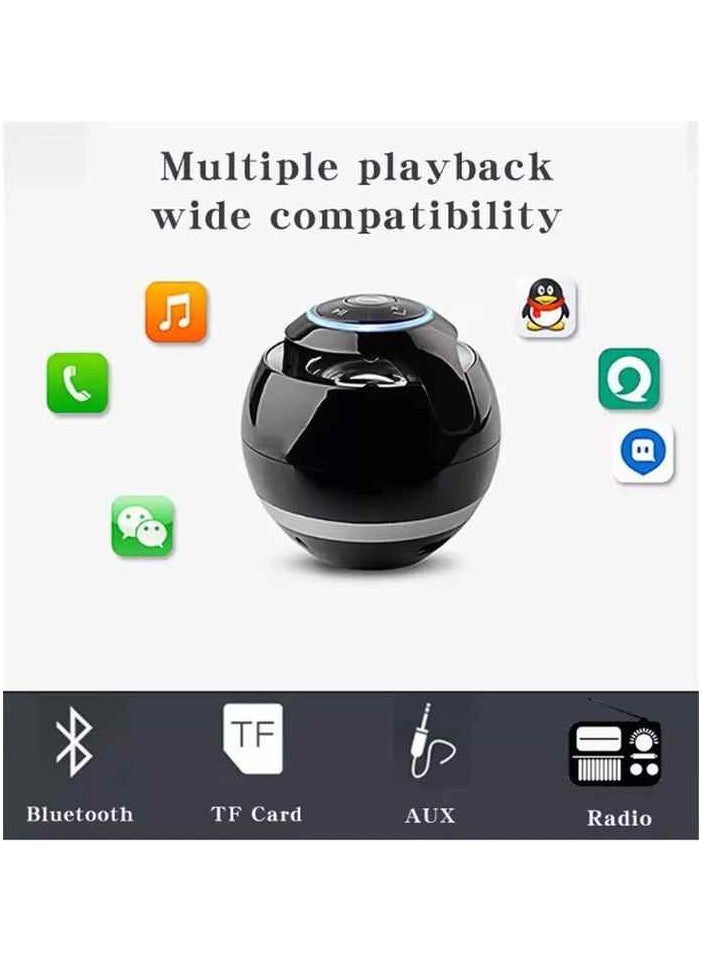 Magic Ball Wireless Portable Bluetooth Speaker,A-18 Bluetooth speaker subwoofer portable Bluetooth speaker mini colorful flash card outdoor car audio