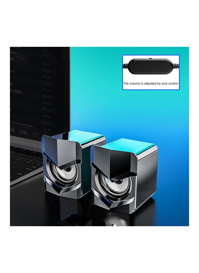 Mini Desktop Speakers LU-Q815-85 Black