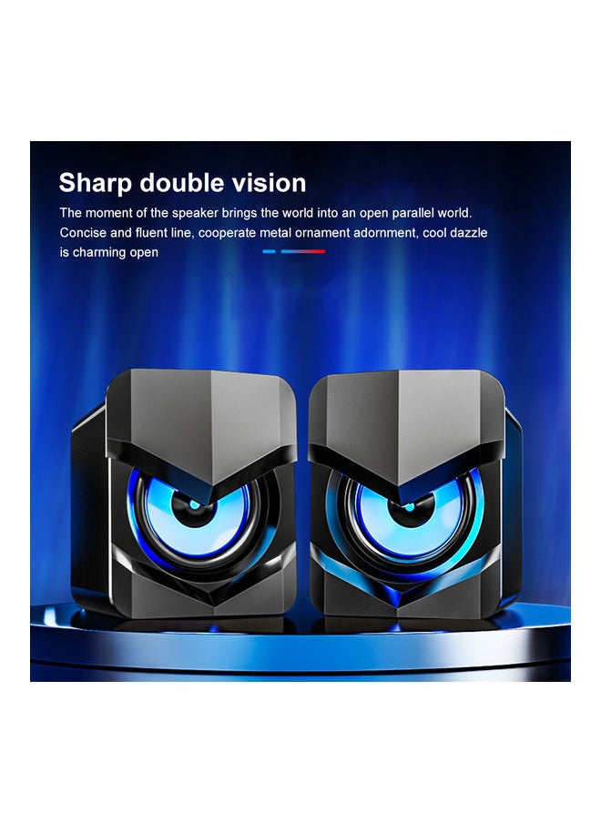 Mini Desktop Speakers LU-Q815-85 Black