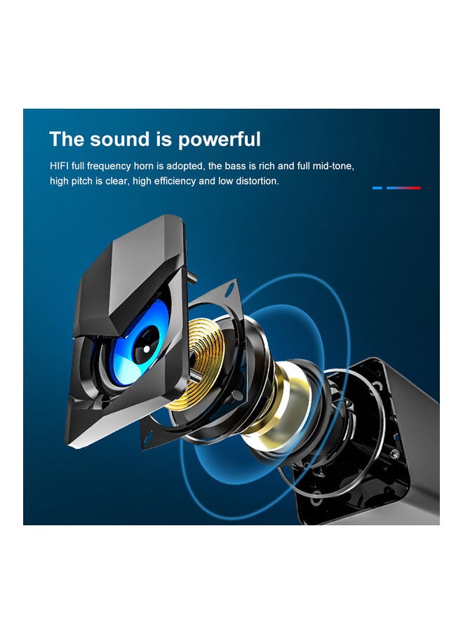 Mini Desktop Speakers LU-Q815-85 Black