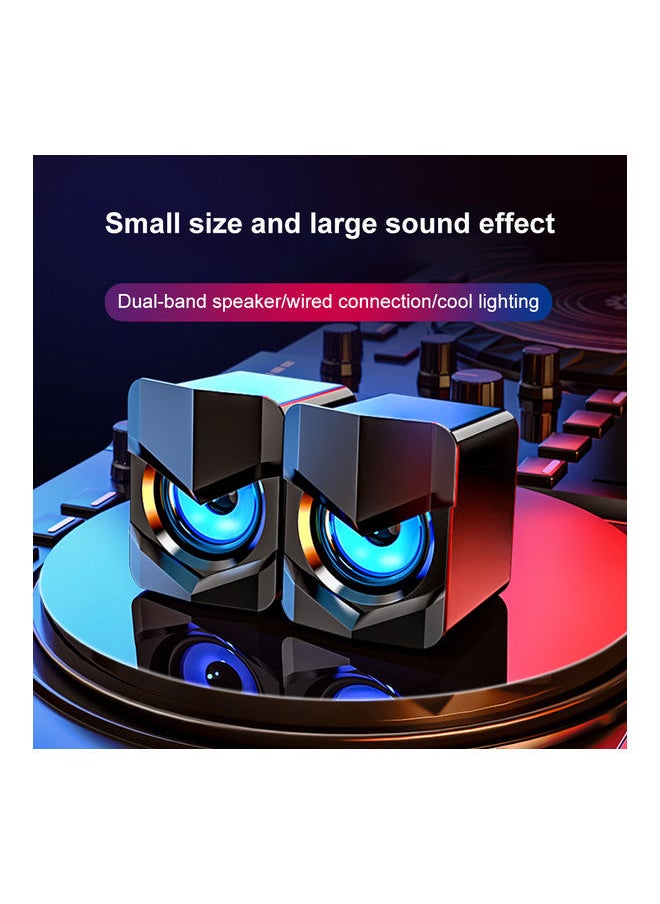 Mini Desktop Speakers LU-Q815-85 Black