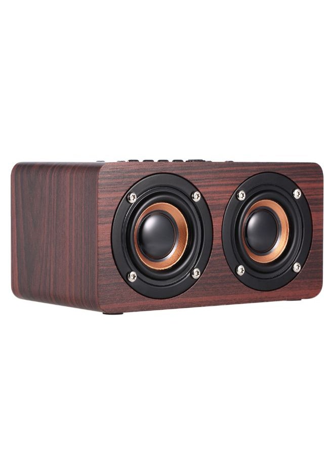 Portable Wireless Bluetooth Speaker With Mic, AUX-IN And TF Card Slot Brown