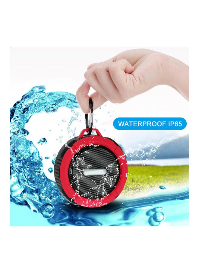 Outdoor Waterproof Wireless Portable BT Speaker with Enhanced 3D Stereo Bass Sound, 10-Hour Playtime, Built-in Mic, TF Card Slot, for Sports, Pool, Beach, Hiking, Camping Green