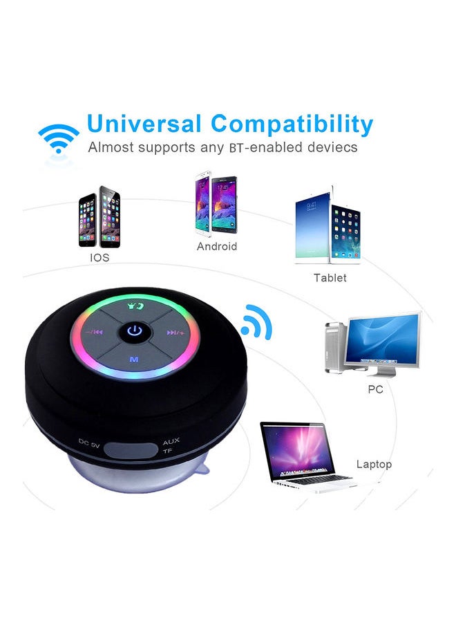 Mini Wireless BT Waterproof Speaker Black