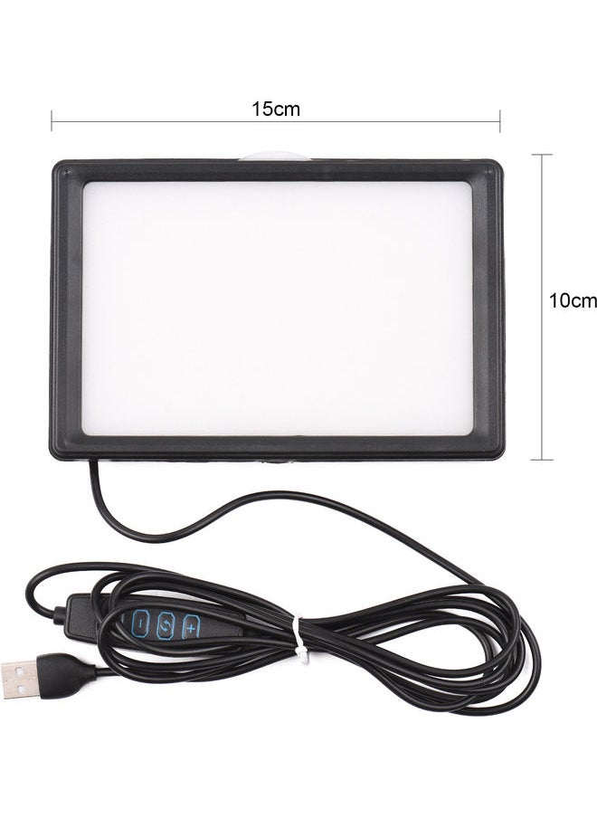 Set Of 2 15W LED  Set Desktop Photography Fill Light Black