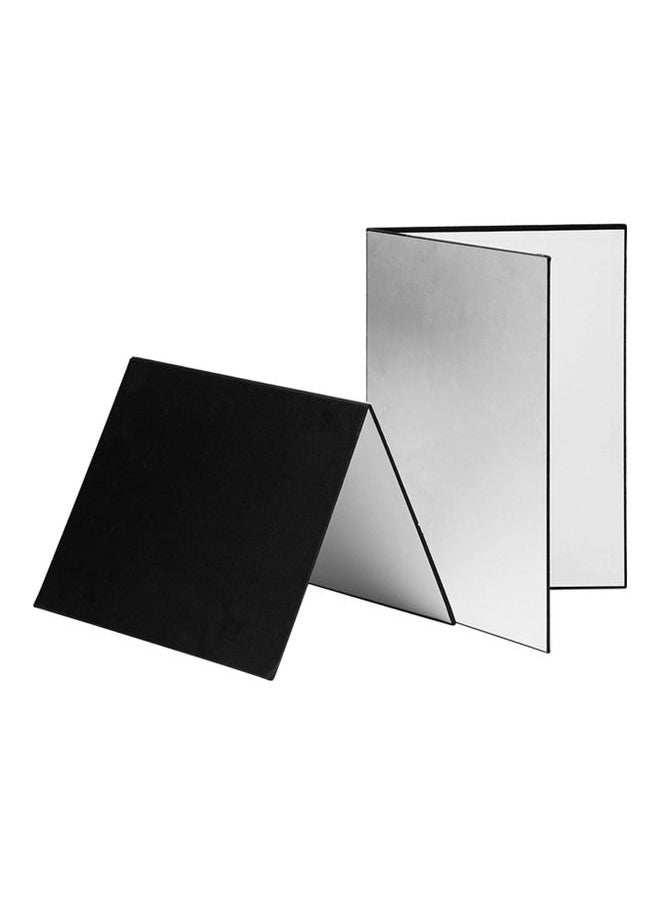 3-in-1 Photography Reflector Cardboard Silver/Black