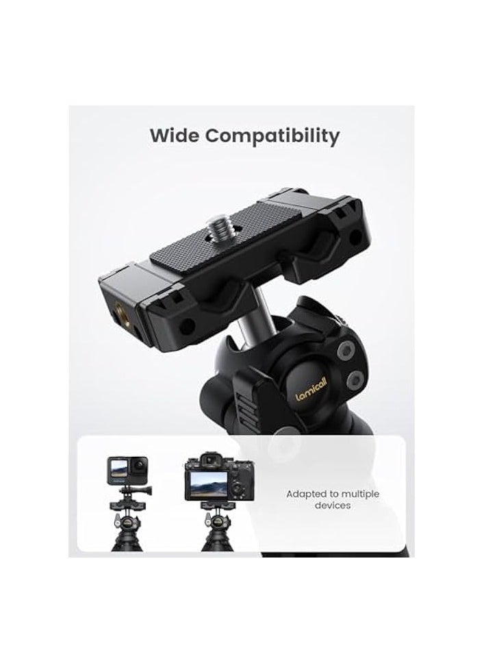 Phone Tripod, Flexible Camera Tripod - [3 in 1 Integrated] Tripod for iPhone with Wireless Remote, 360° Rotating Portable Travel iPhone Tripod Stand Mount for Cellphone, GoPro, Digital Camera