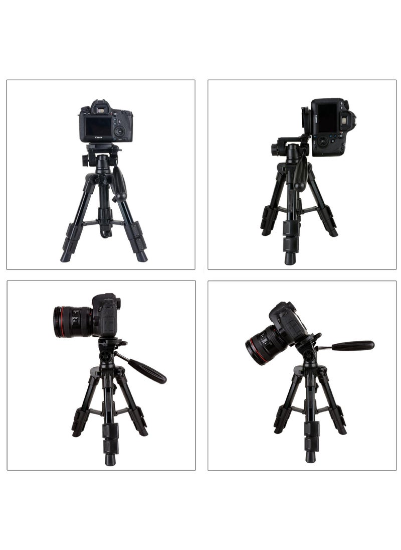 Portable camera travel tripod, used for live streaming, work, and video recording, suitable for iPhone, Samsung mobile phone lightweight tripod