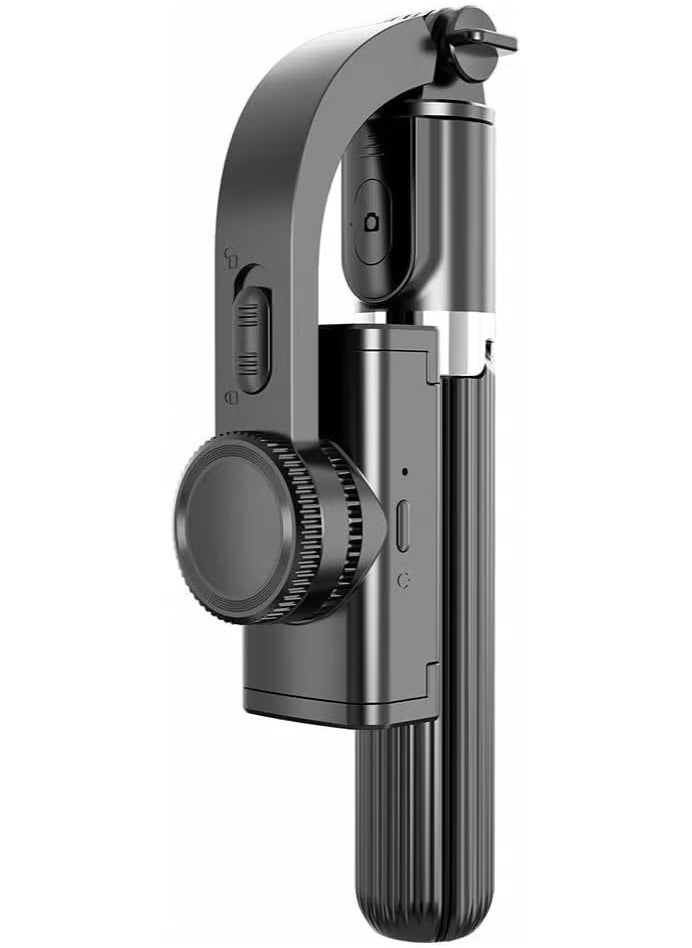 L08 Handheld Mobile Phone Gimbal Stabilizer Selfie Stick Tripod 3 In 1 With Wireless Remote Compatible With iOS & Android