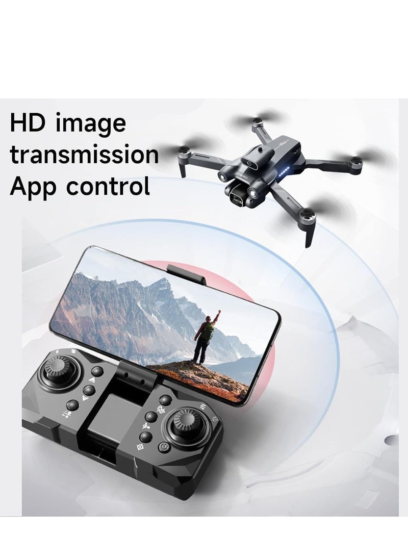 P12 Pro Multi-Feature Drone with 4K & 1080P Dual Camera – 120° Wide-Angle Lens, FPV WiFi Live Streaming, Smart Position Locking, Foldable & Lightweight, Remote Control, One-Key Return, Gesture & Voice Control – Perfect for Aerial Photography & Travel (Multicolor)