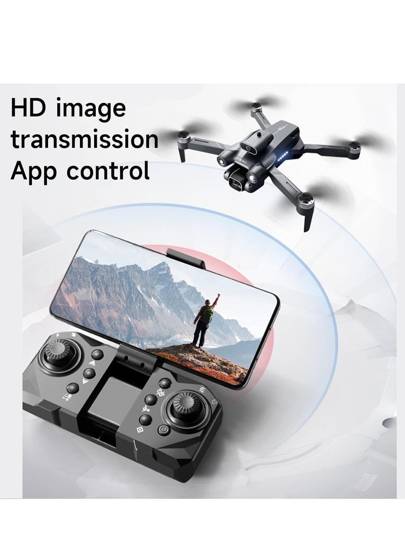 P12 Pro Multi-Feature Drone with 4K & 1080P Dual Camera – 120° Wide-Angle Lens, FPV WiFi Live Streaming, Smart Position Locking, Foldable & Lightweight, Remote Control, One-Key Return, Gesture & Voice Control – Perfect for Aerial Photography & Travel (Multicolor)