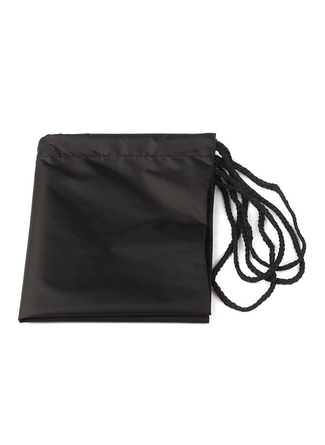 Nylon Drawstring Outdoor Backpack Black