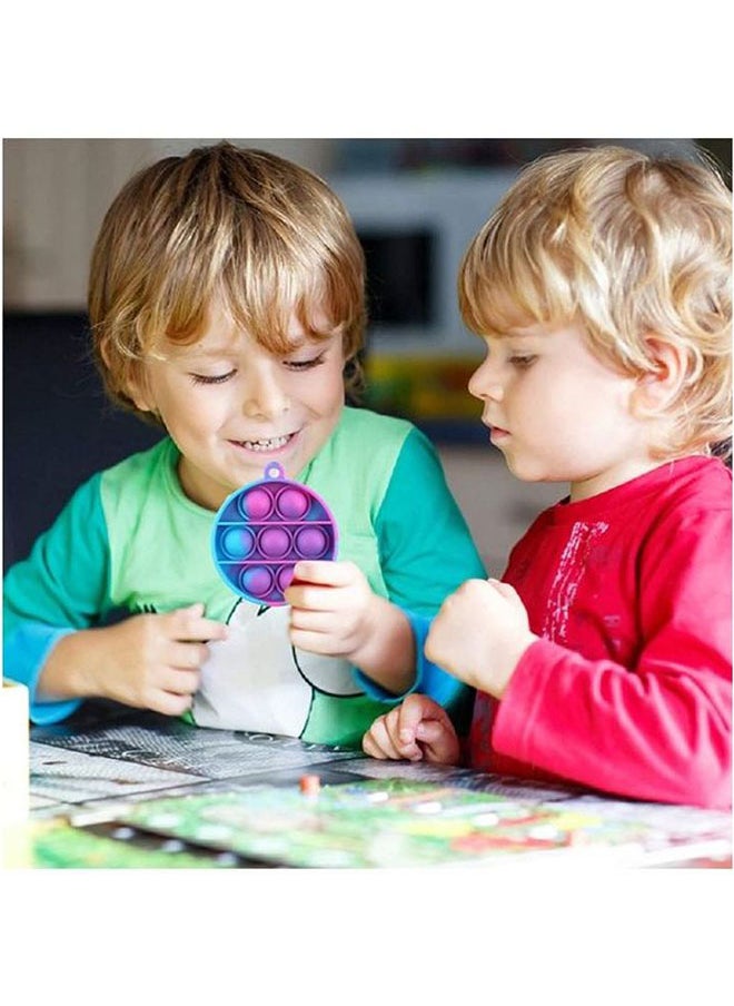 Push Pop Bubble Sensory Stress Relief Non-Toxic And Tasteless Fidget Keychain Toy 6.5cm