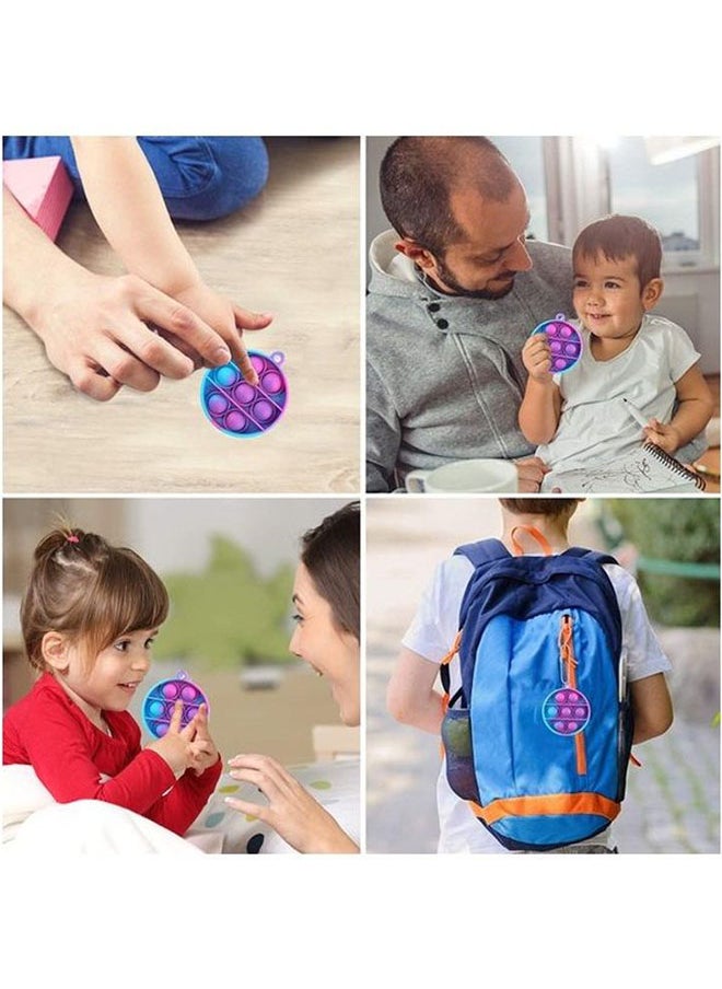 Push Pop Bubble Sensory Stress Relief Non-Toxic And Tasteless Fidget Keychain Toy 6.5cm