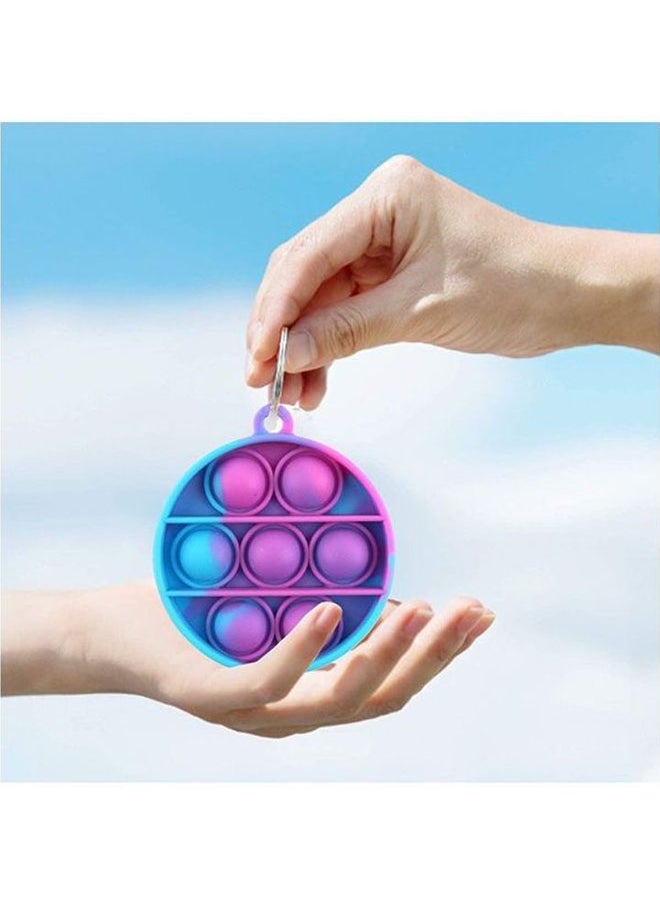 Push Pop Bubble Sensory Stress Relief Non-Toxic And Tasteless Fidget Keychain Toy 6.5cm