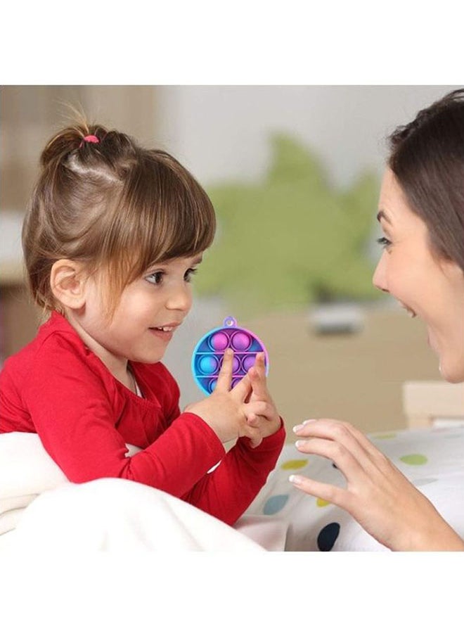 Push Pop Bubble Sensory Stress Relief Non-Toxic And Tasteless Fidget Keychain Toy 6.5cm
