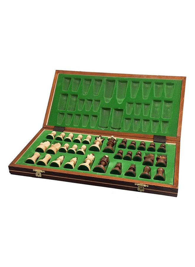 Foldable Chess Board Game Set 40.6x40.6x2.5cm