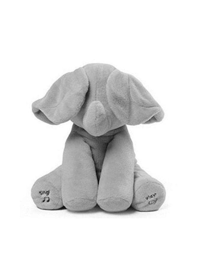 Moving Ears Elephant Plush Toy With Music 23centimeter
