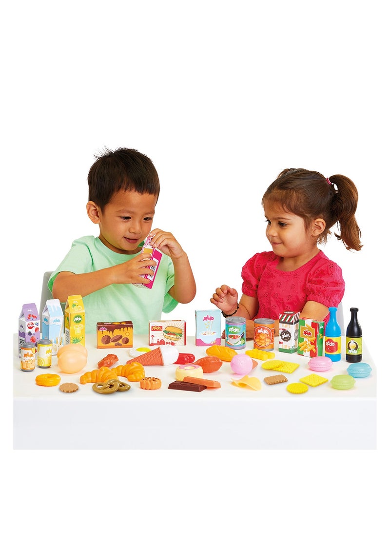 Addo Busy Me Play Food Mega Set | Kitchen Playset  | Cooking and Baking Playset | Interactive Playset | Imaginative Play | Role Play  | Pretend Play | Gift for Kids and Toddlers