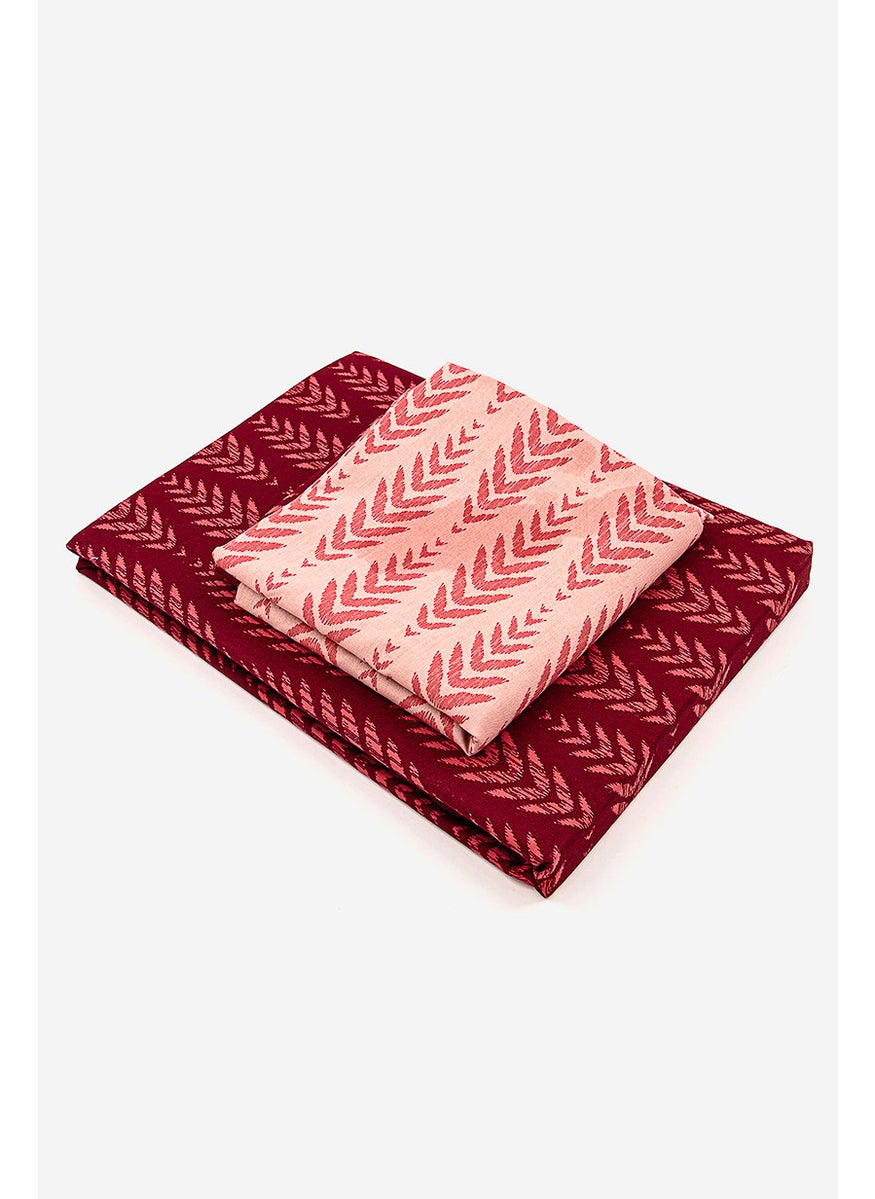 Double Size Premium Duvet Set 135 x 200 cm,  Maroon