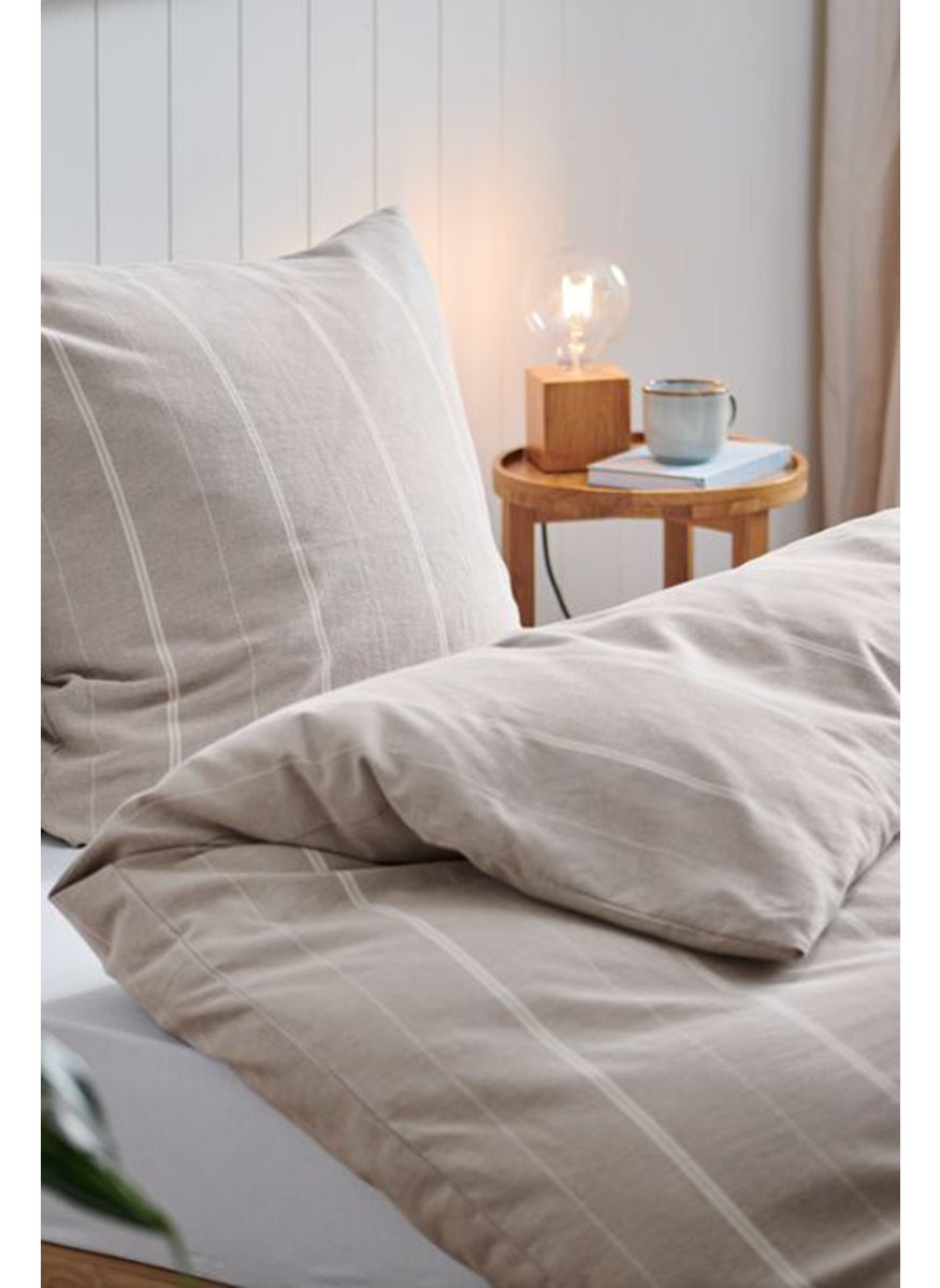 Premium Fine Flannel  Duvet Set 135 x 200 cm, Light Grey